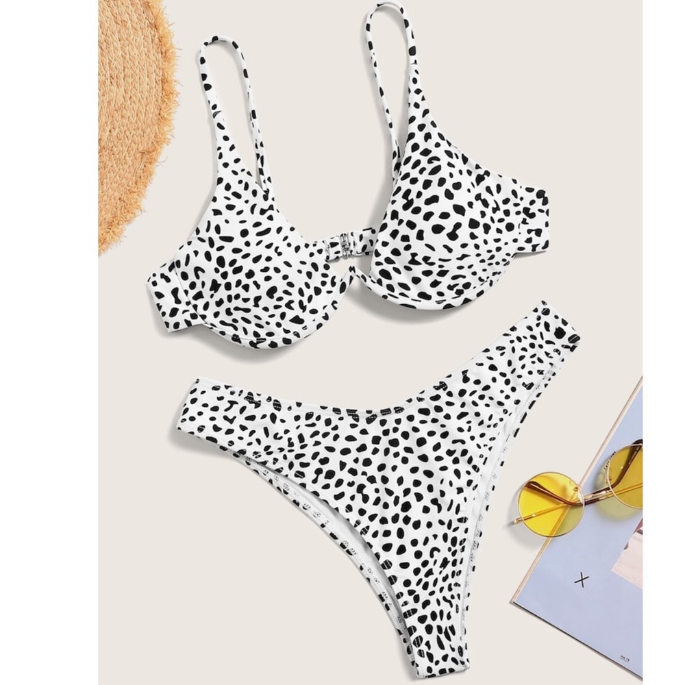 • NWT Dalmatian Print Swimsuit •